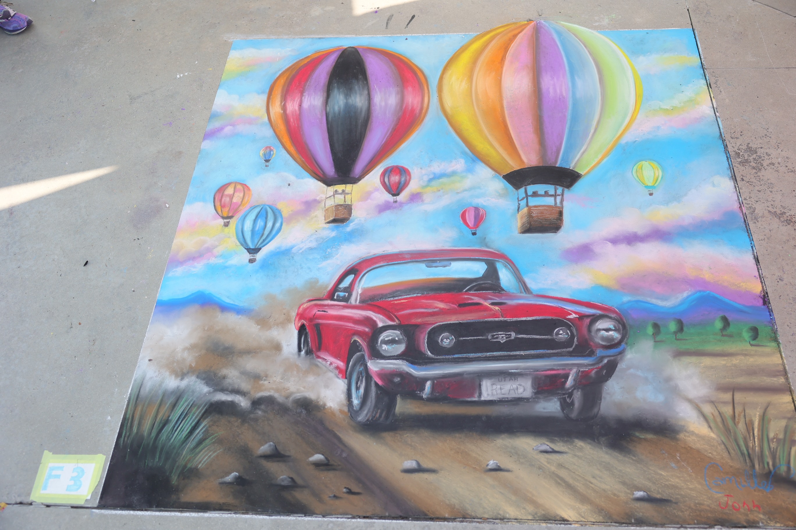 Car and Hot Air Balloons