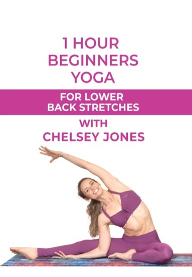 1 Hour Beginners Yoga for Lower Back Stretches with Chelsey Jones